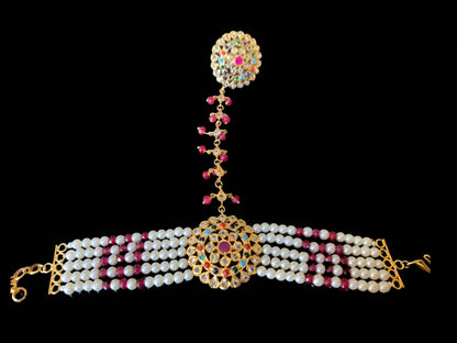 HP13 Trikha  haath Phool (navratan )  -ONE PAIR ( READY TO SHIP )