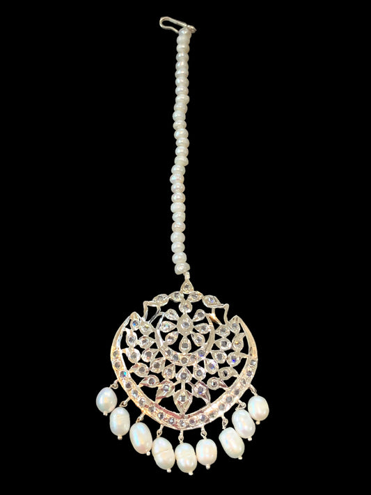 DJTK110 Shana tika / tikka In fresh water pearls pearls ( SHIPS IN 3 WEEKS )