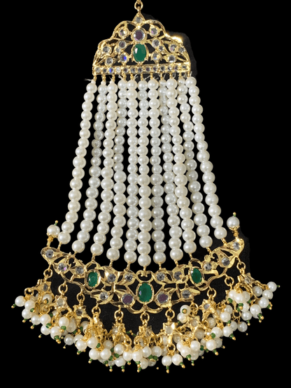 DJHR52 Nahera jhoomar in green    ( READY TO SHIP )