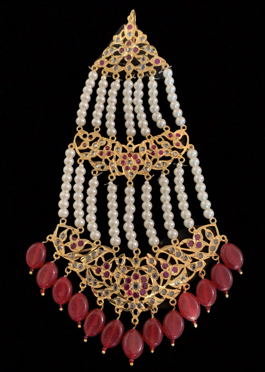 DJHR4 Nisa jhoomar in ruby   ( SHIPS IN 4 WEEKS  )