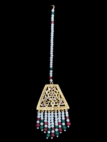 BR83 Aabha hyderabadi bridal set ( READY TO SHIP)