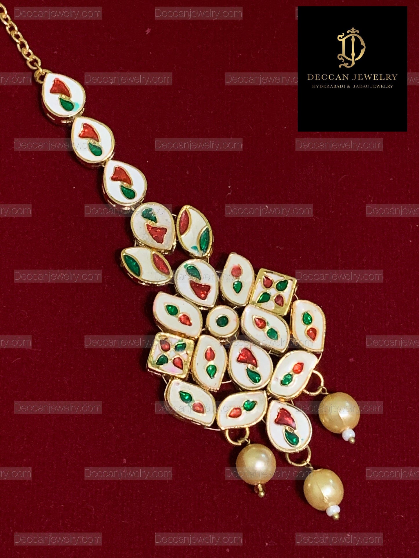 DJTK80 Shayana high quality kundan tika ( READY TO SHIP )