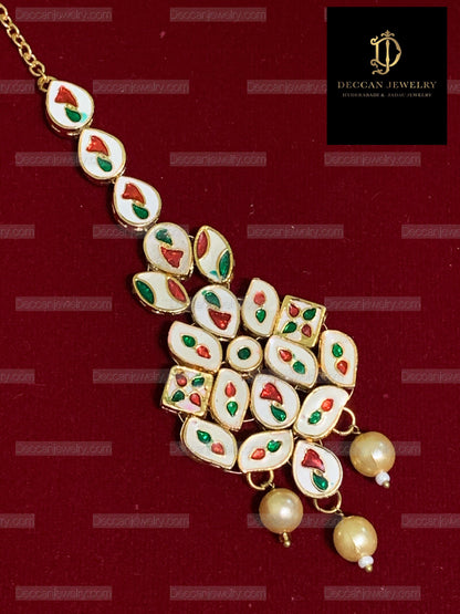 DJTK80 Shayana high quality kundan tika ( READY TO SHIP )