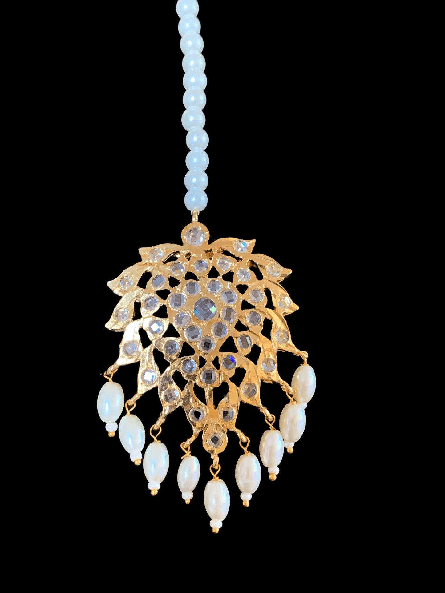 DJTK3 Zohra tika in pearls    ( READY TO SHIP)