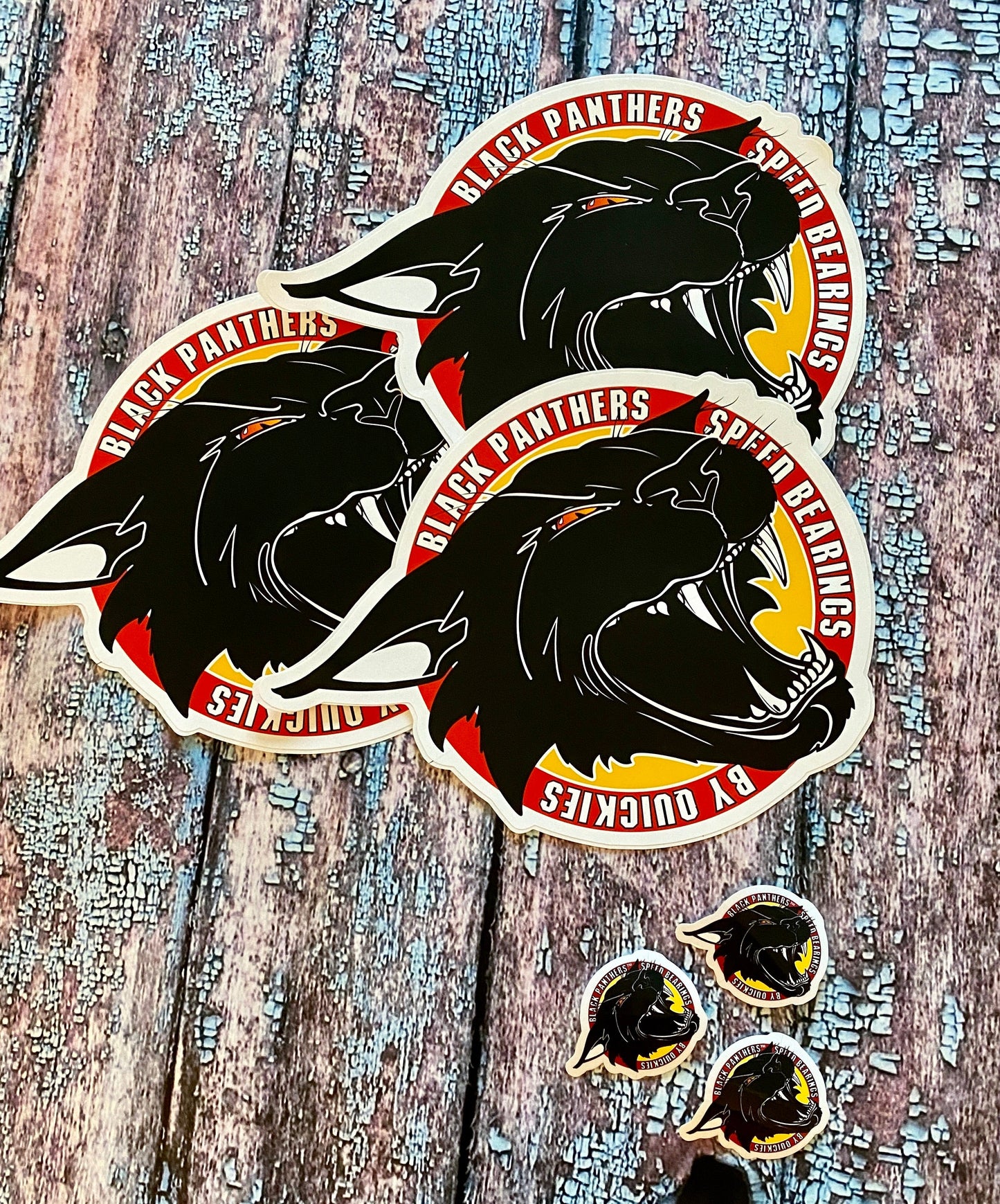 Black Panthers VINTAGE Sticker 2” or 9”