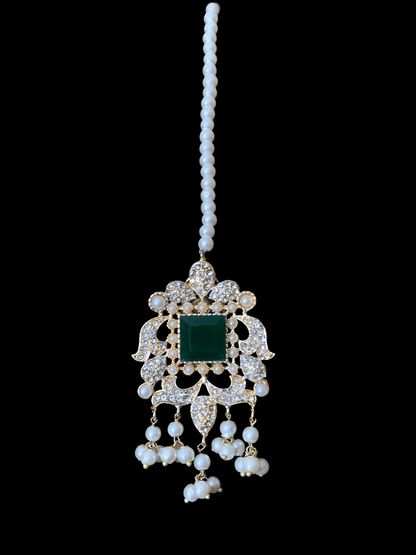 BR13 Anisa bridal set in emeralds( READY TO SHIP)