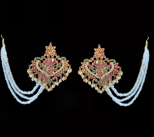 DER186 ASMITA earrings in fresh water pearls ( SHIPS IN 4 WEEKS )