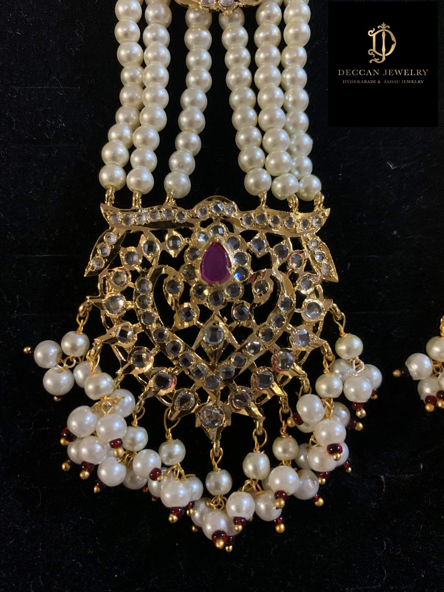 DER43 Maahi jhoomar Earrings  ( SHIPS IN 4 WEEKS )
