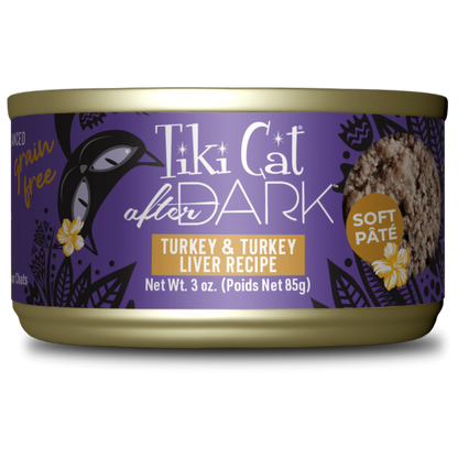 Tikicat Adult After Dark Turkey and Turkey Liver Soft Pate (3oz)