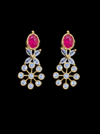 NS135 Navratan necklace with earrings ( READY TO SHIP)