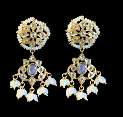 NS222 Kali hyderabadi necklace set in fresh water pearls (SHIPS IN 2 WEEKS )