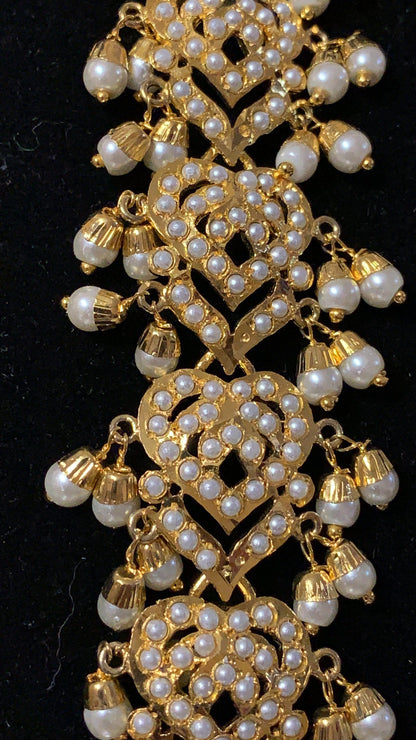 DLN76 Sehba pearl rani haar (SHIPS IN 2 WEEKS )