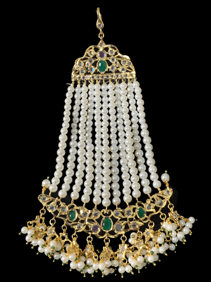 DJHR52 Nahera jhoomar in green    ( READY TO SHIP )