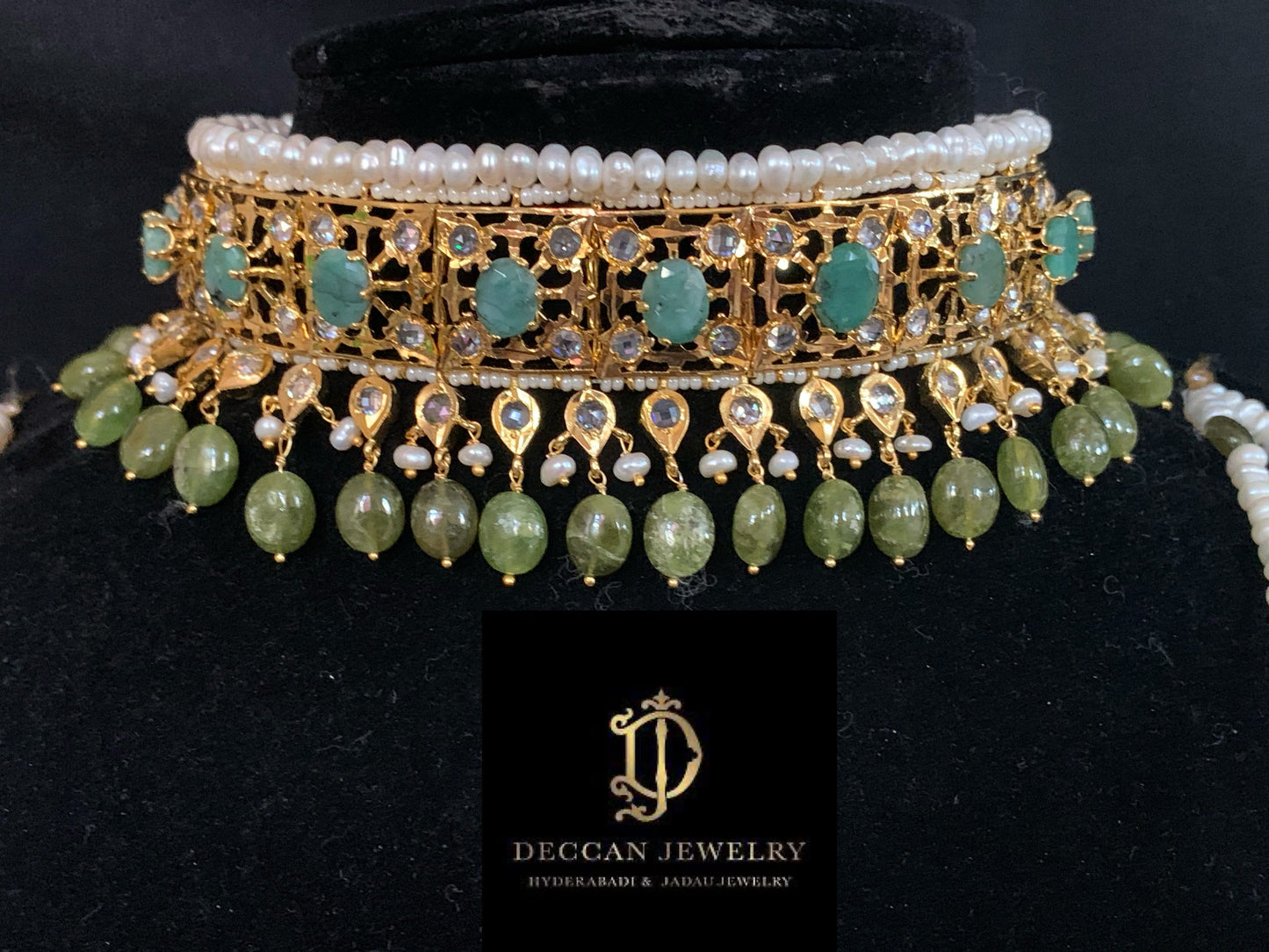 Insia jadavi lacha in natural beads (SHIPS IN 1 WEEK)