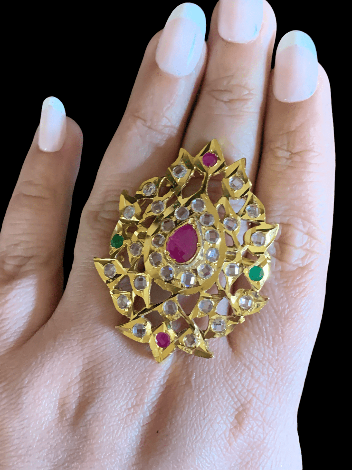 DJR65 Naaz Hyderabadi statement  ring ( READY TO SHIP)
