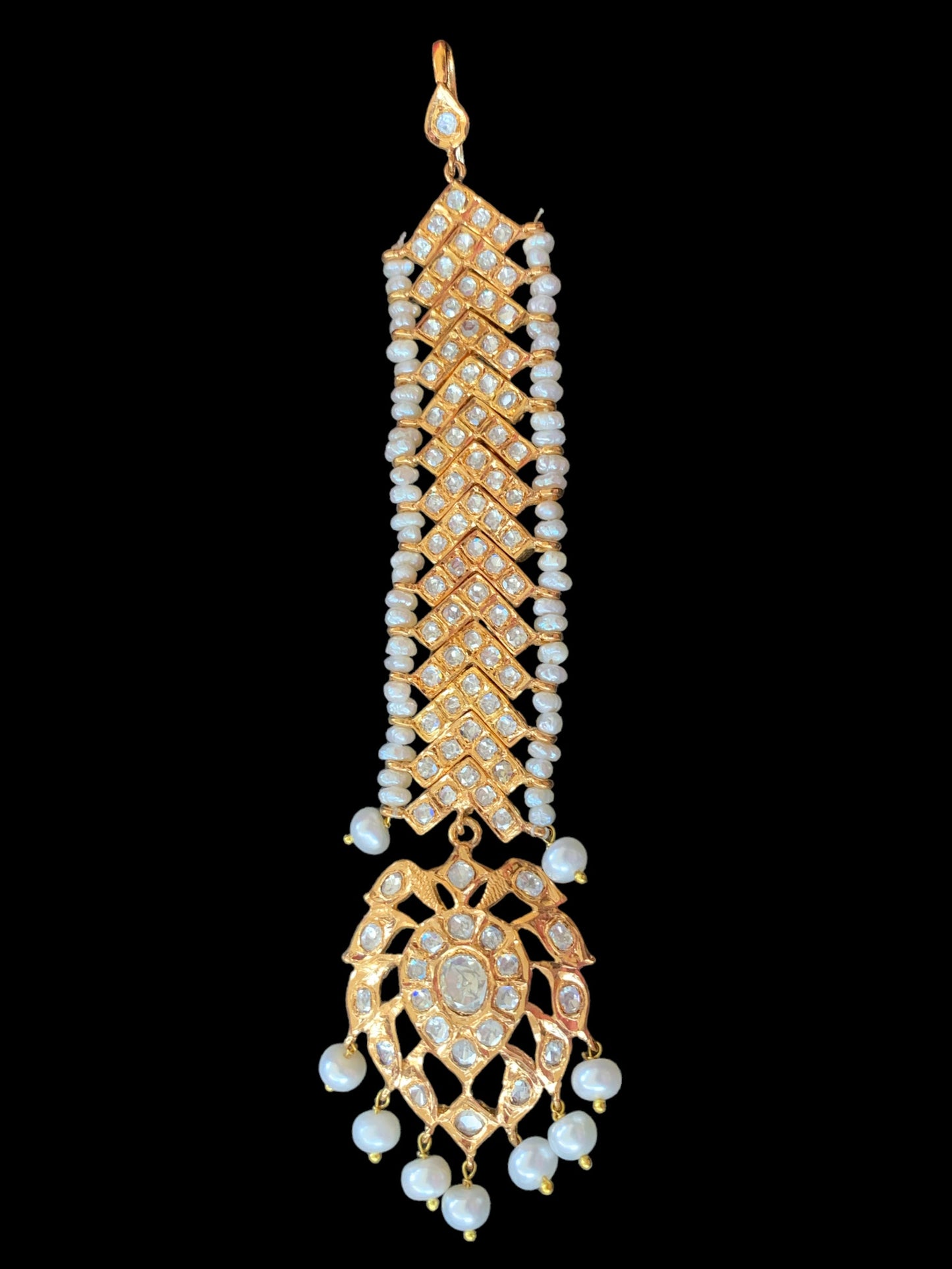 Mahira v tika in gold plated silver ( READY TO SHIP )