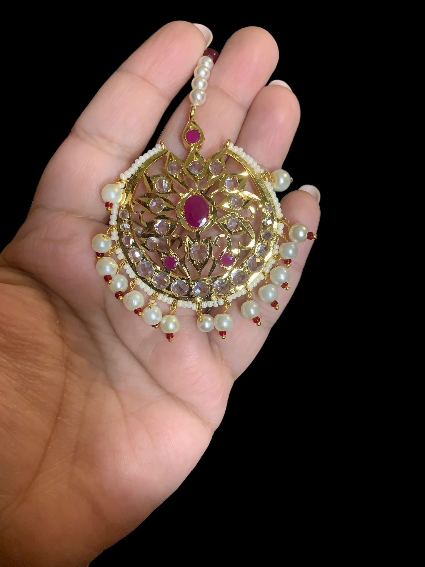DJTK87 Koyal shell pearl  tika ( READY TO SHIP )