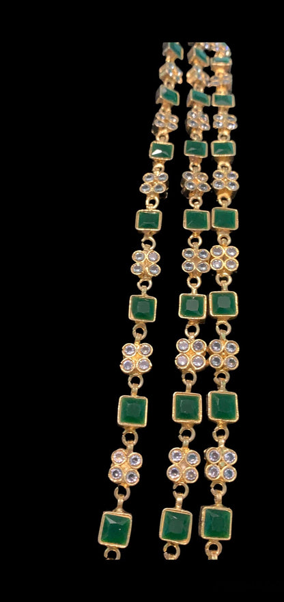 SAT1 Three layer long kundan mala ( SHIPS IN 3 WEEKS )