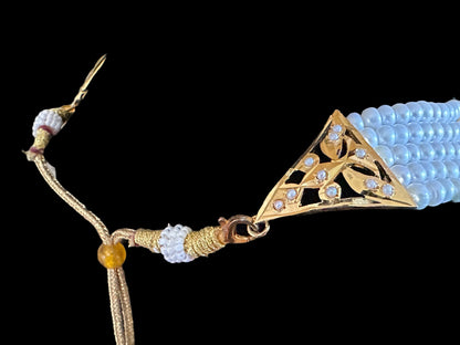 C237 Ariha choker set in fresh water pearls( SHIPS IN 4 WEEKS   )