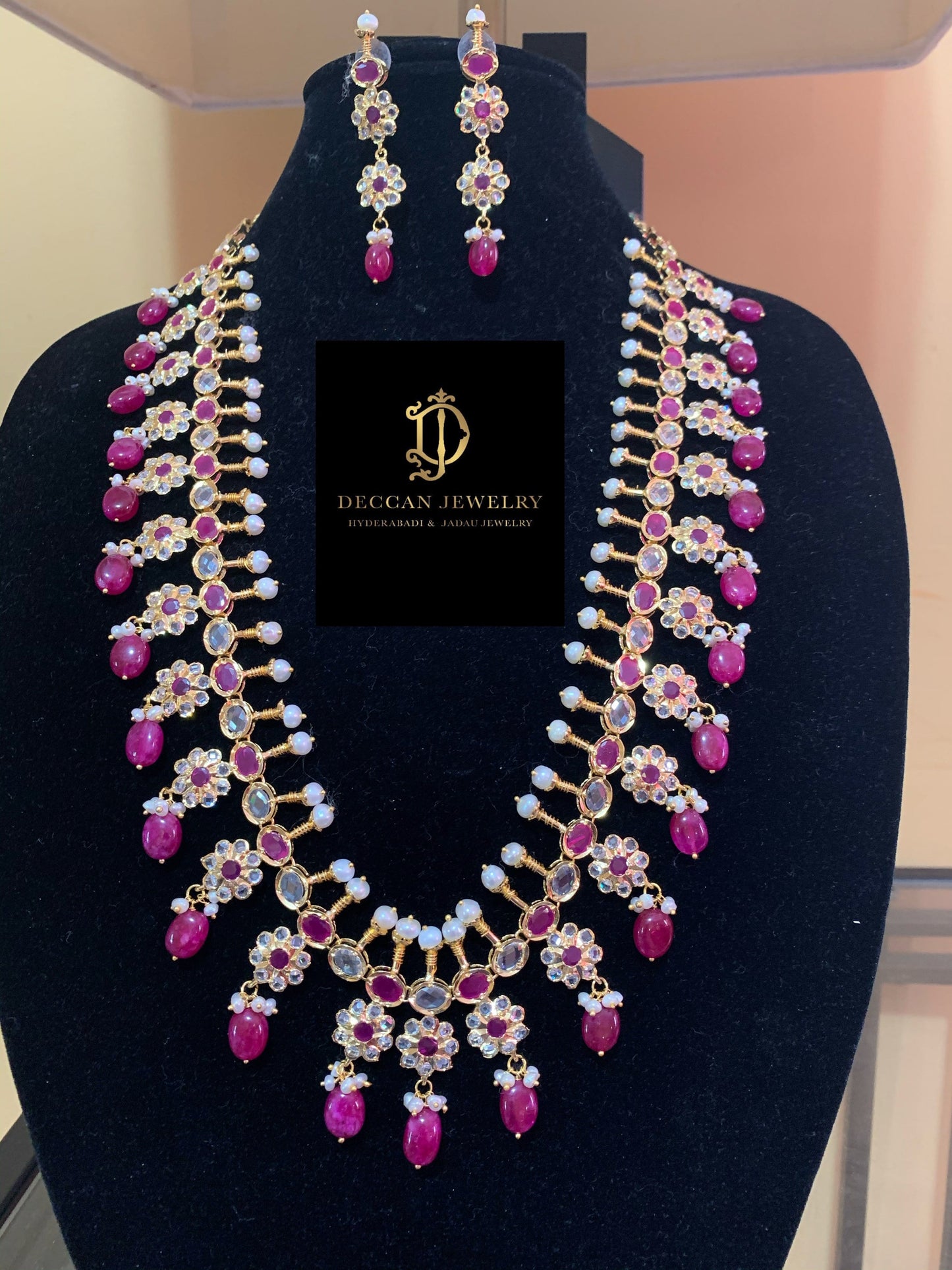 Amana ruby necklace (SHIPS IN 5 WEEKS )