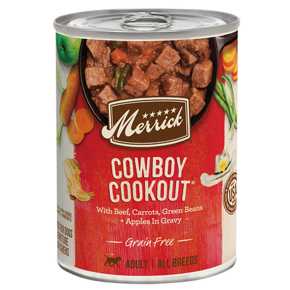 Merrick Grain Free Cowboy Cookout Wet Dog Food (12.7oz)