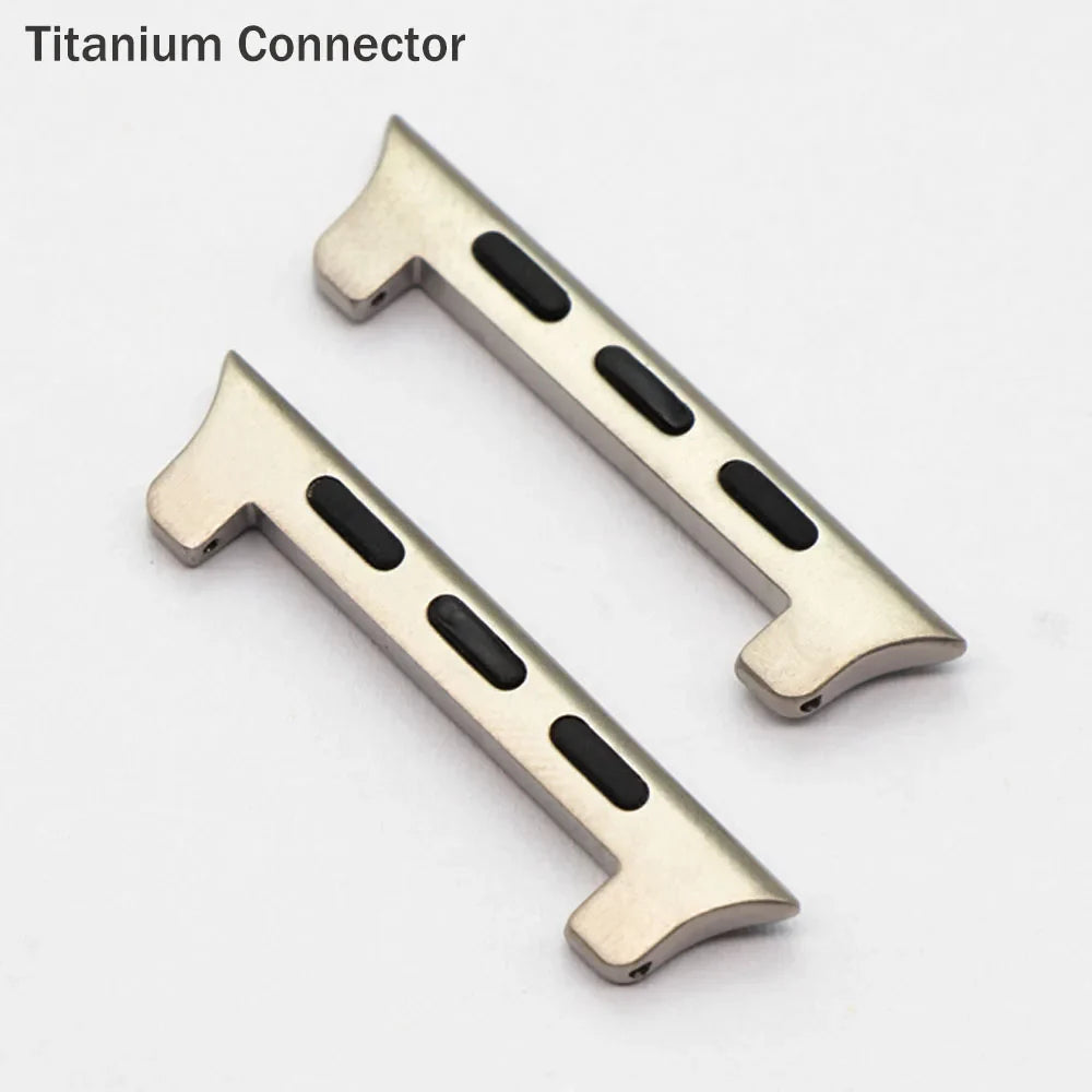 Titanium Silver Apple Watch Band Connector/Adapter