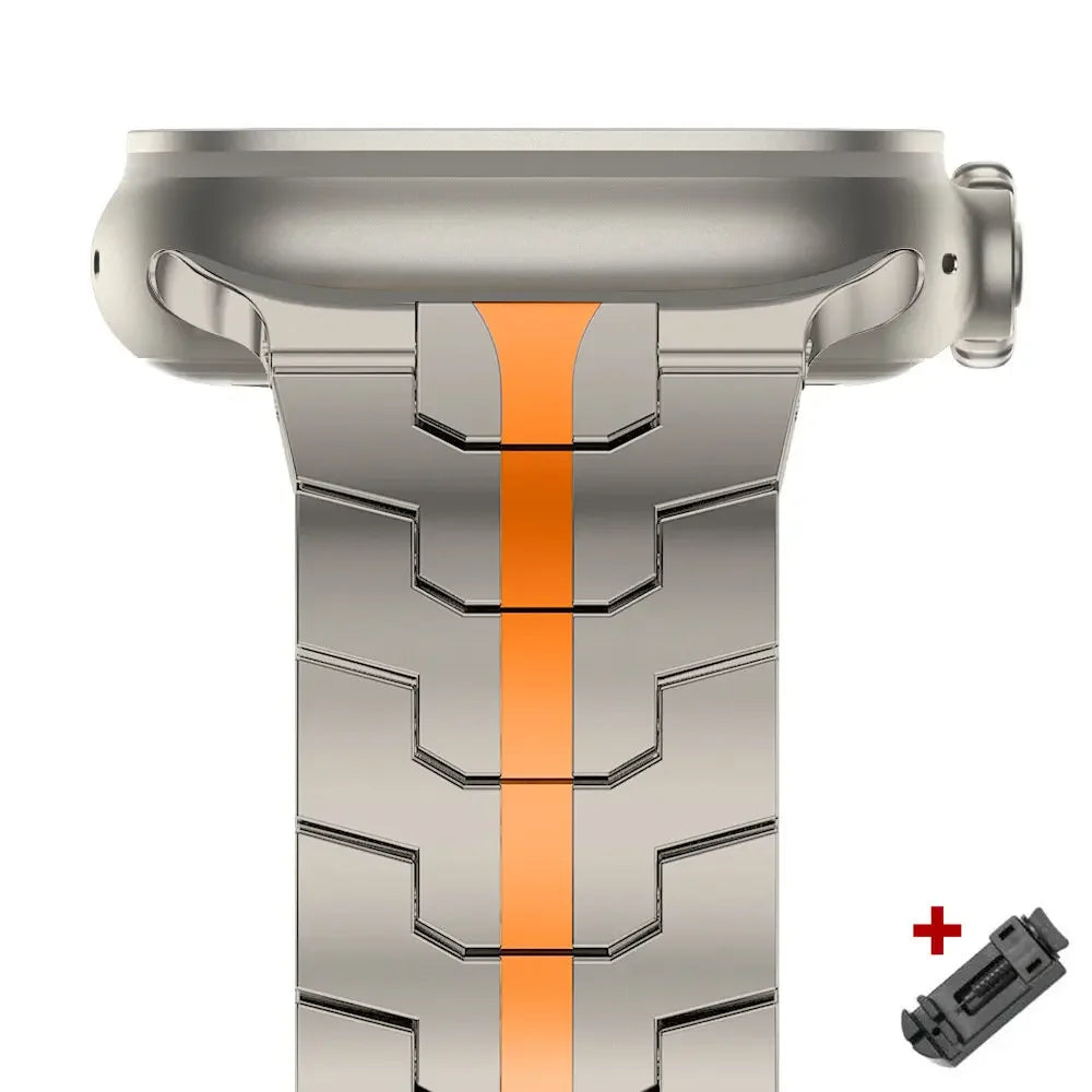 Titanium Steel Apple Watch Band Series 11/10/9/8/7/6/5/4/ SE / Ultra 1/2/3