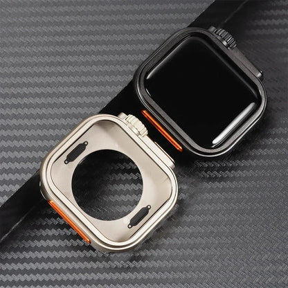 Zinc Plated Metal Apple Watch Case Series 10 Compatible (42MM, 46MM)
