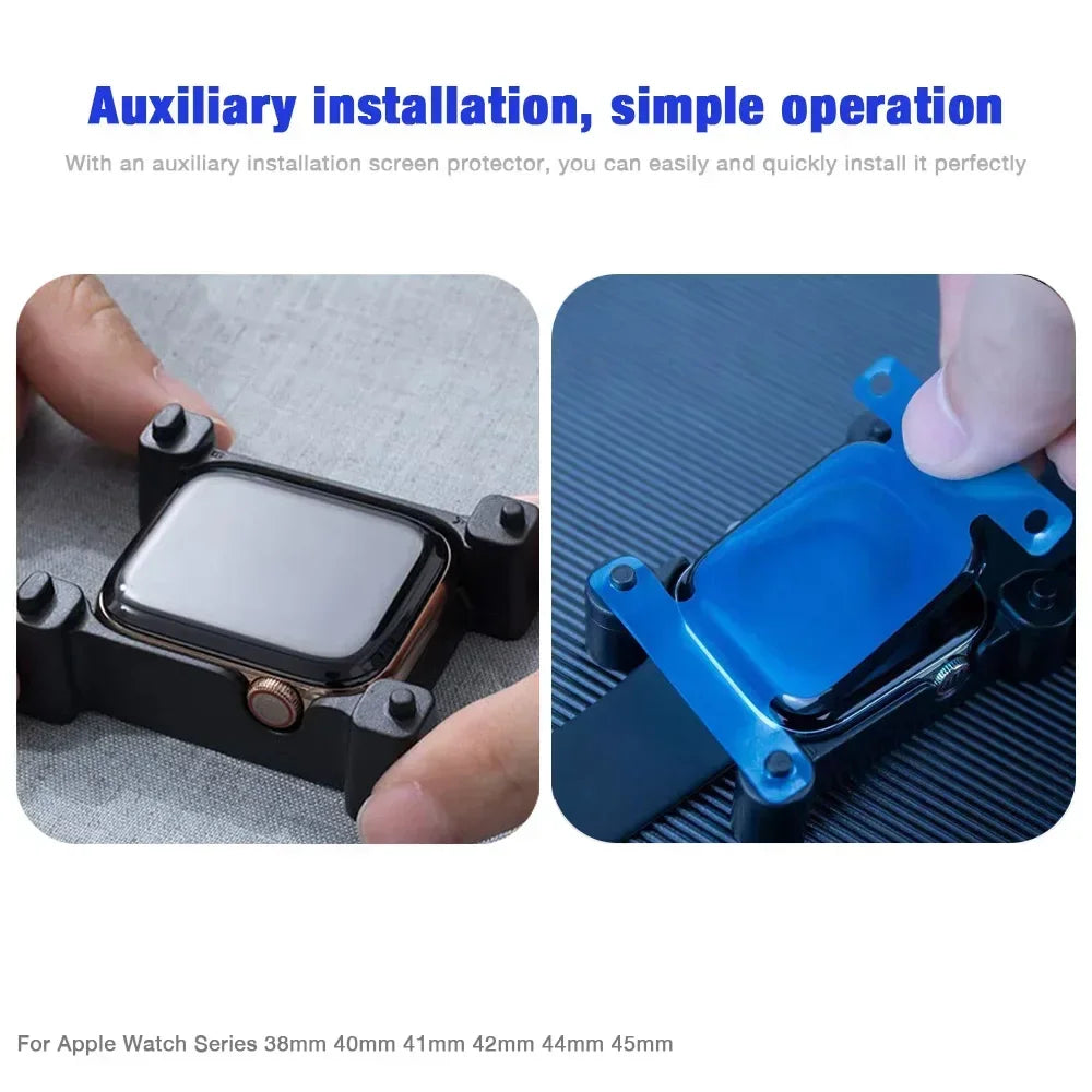 Install Tray Screen Protector for Apple Watch Ultra Series 9 8 7 6 5 4 3 SE