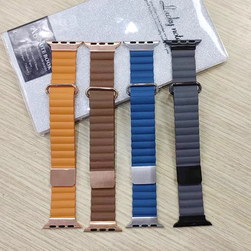 Leather Apple Watch Band Series 11/10/9/8/7/6/5/4/ SE / Ultra 1/2/3