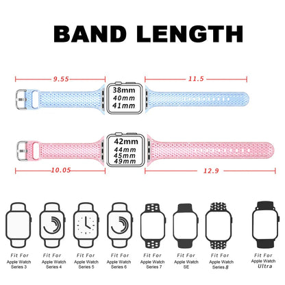 Silicon Apple Watch Band-Strap Series 10/9/8/7/6/5/SE Ultra/1/2