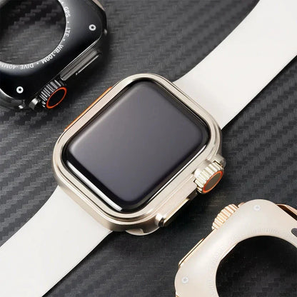 Zinc Plated Metal Apple Watch Case Series 10 Compatible (42MM, 46MM)