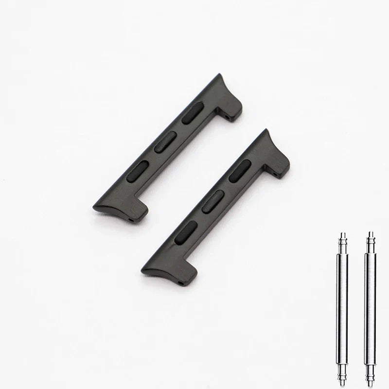 Titanium Silver Apple Watch Band Connector/Adapter