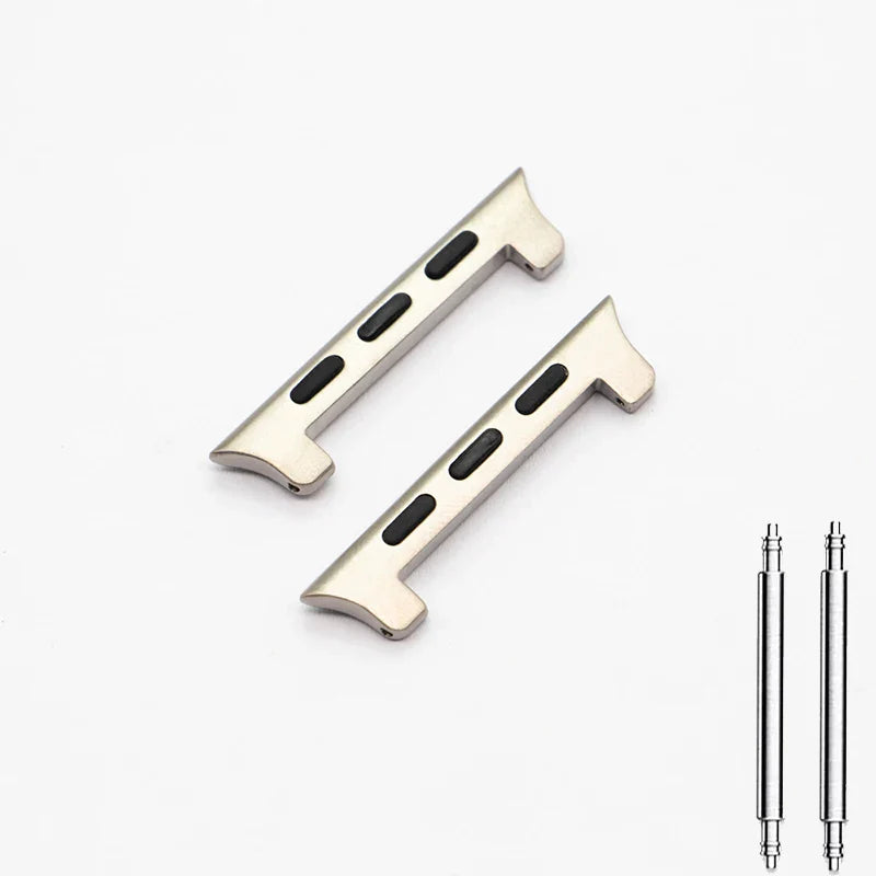 Titanium Silver Apple Watch Band Connector/Adapter