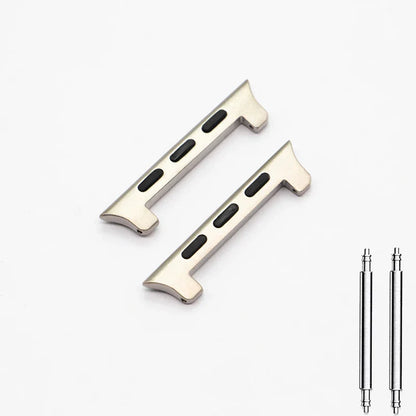 Titanium Silver Apple Watch Band Connector/Adapter