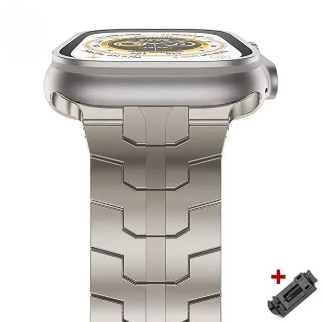 Titanium Steel Apple Watch Band Series 11/10/9/8/7/6/5/4/ SE / Ultra 1/2/3