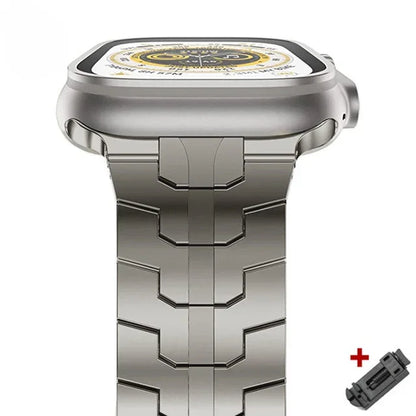 Titanium Steel Apple Watch Band Series 11/10/9/8/7/6/5/4/ SE / Ultra 1/2/3