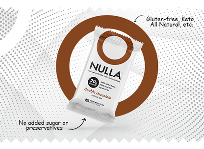 CleanForm Nutrition Nulla Protein Bar - Double Chocolate - Box of 12