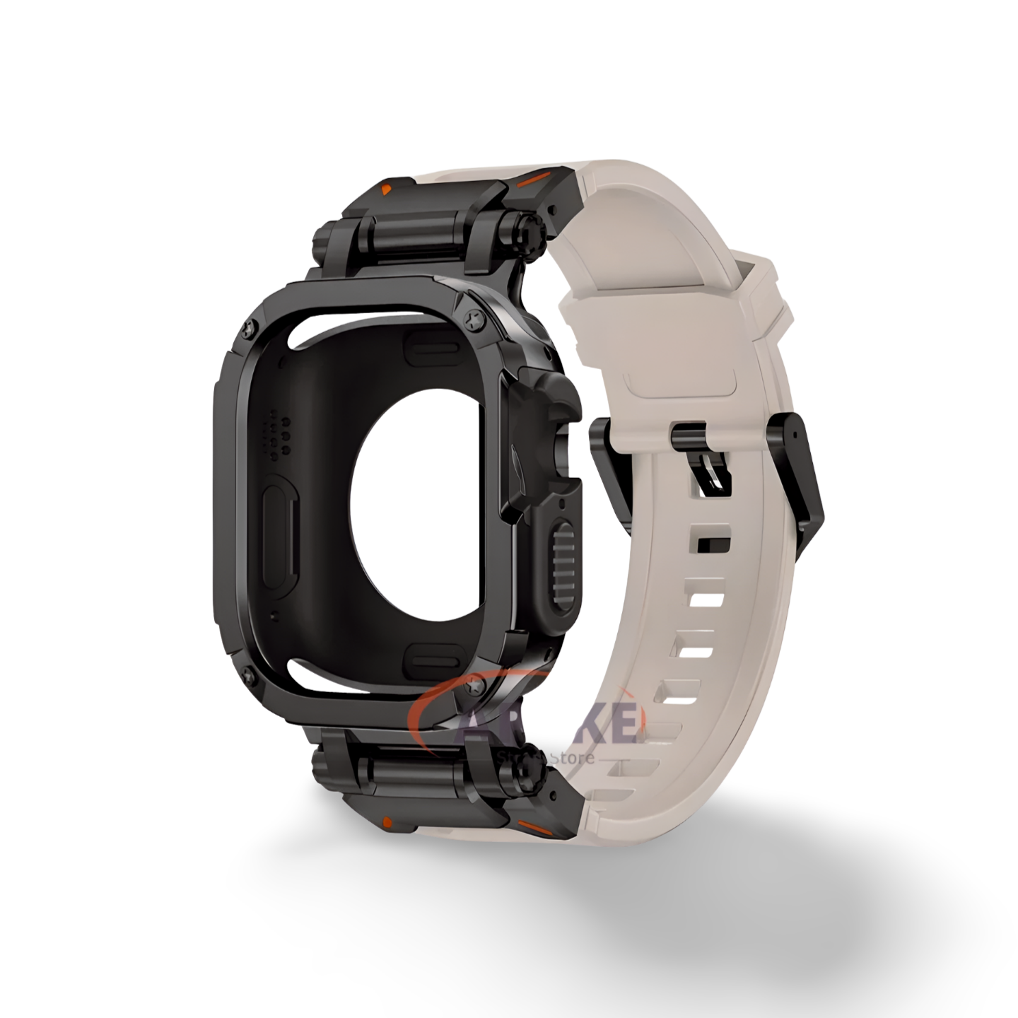 Apple Watch Band Rubber Band+Case 44/45/49 MM Series 9/8/7/6 Ultra 1/2