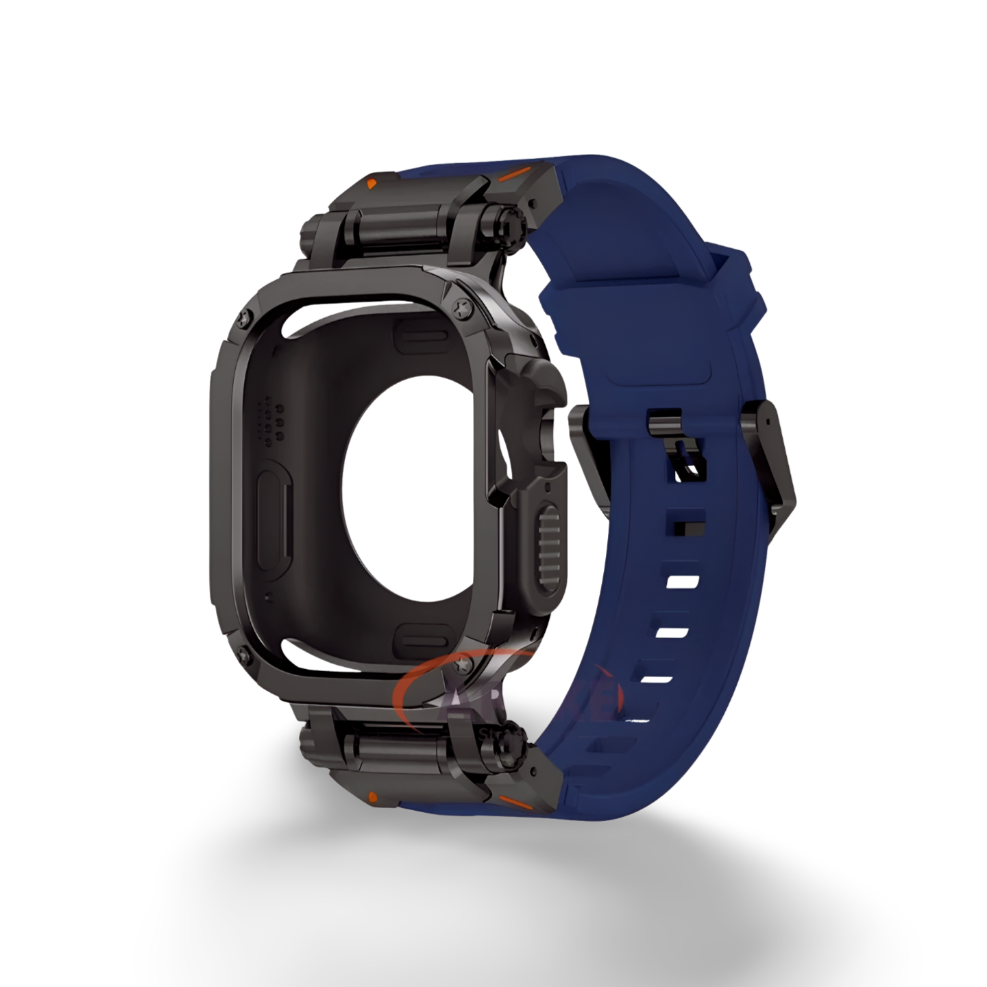 Apple Watch Band Rubber Band+Case 44/45/49 MM Series 9/8/7/6 Ultra 1/2