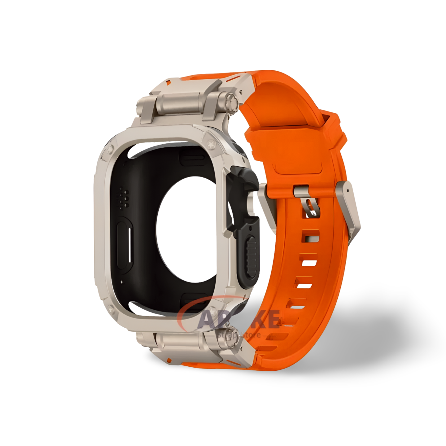 Apple Watch Band Rubber Band+Case 44/45/49 MM Series 9/8/7/6 Ultra 1/2