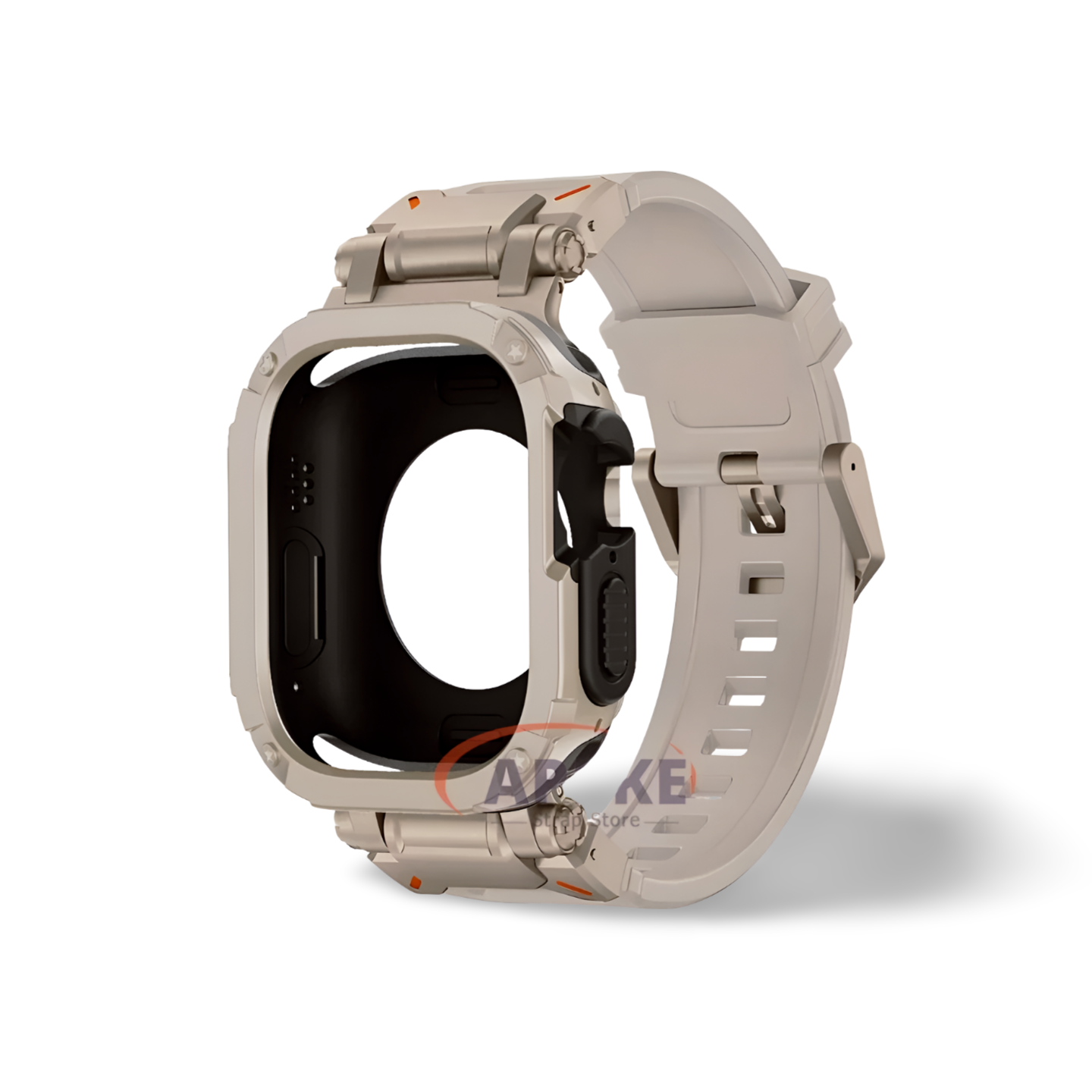 Apple Watch Band Rubber Band+Case 44/45/49 MM Series 9/8/7/6 Ultra 1/2