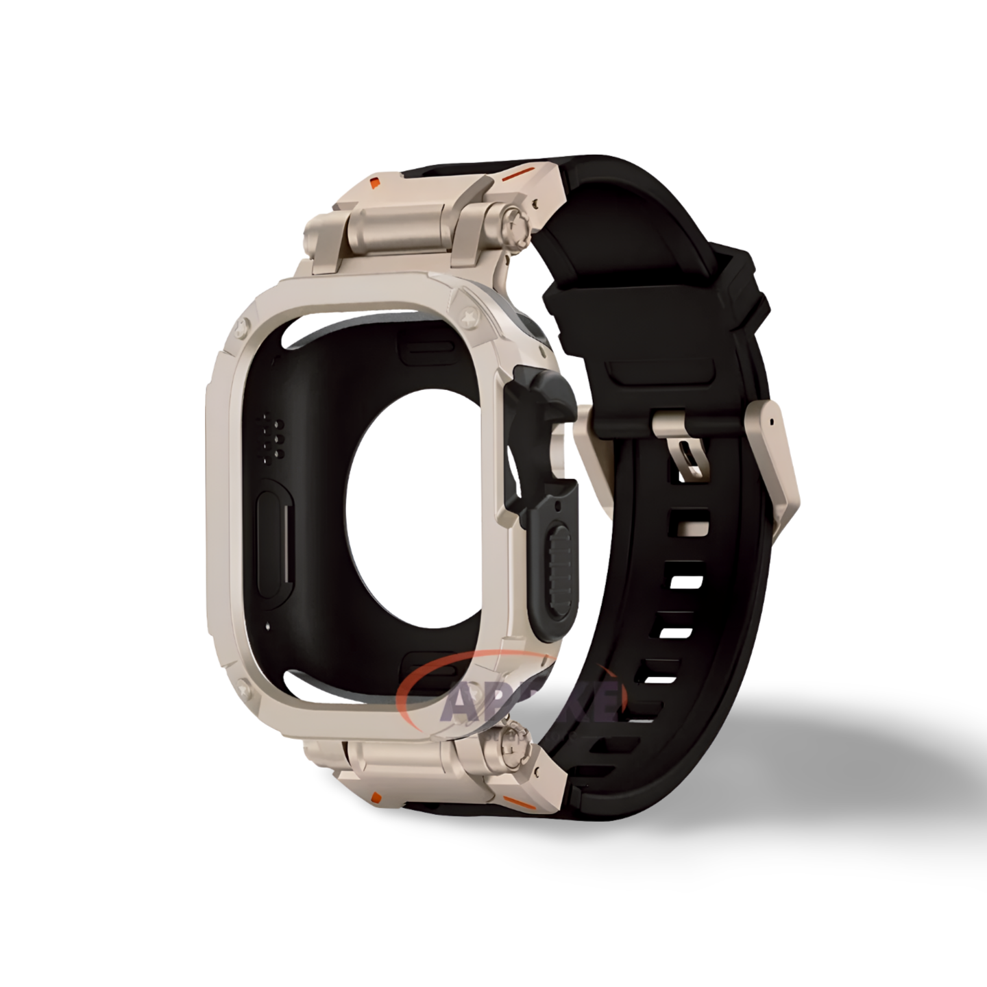 Apple Watch Band Rubber Band+Case 44/45/49 MM Series 9/8/7/6 Ultra 1/2