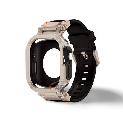 Apple Watch Band Rubber Band+Case 44/45/49 MM Series 9/8/7/6 Ultra 1/2