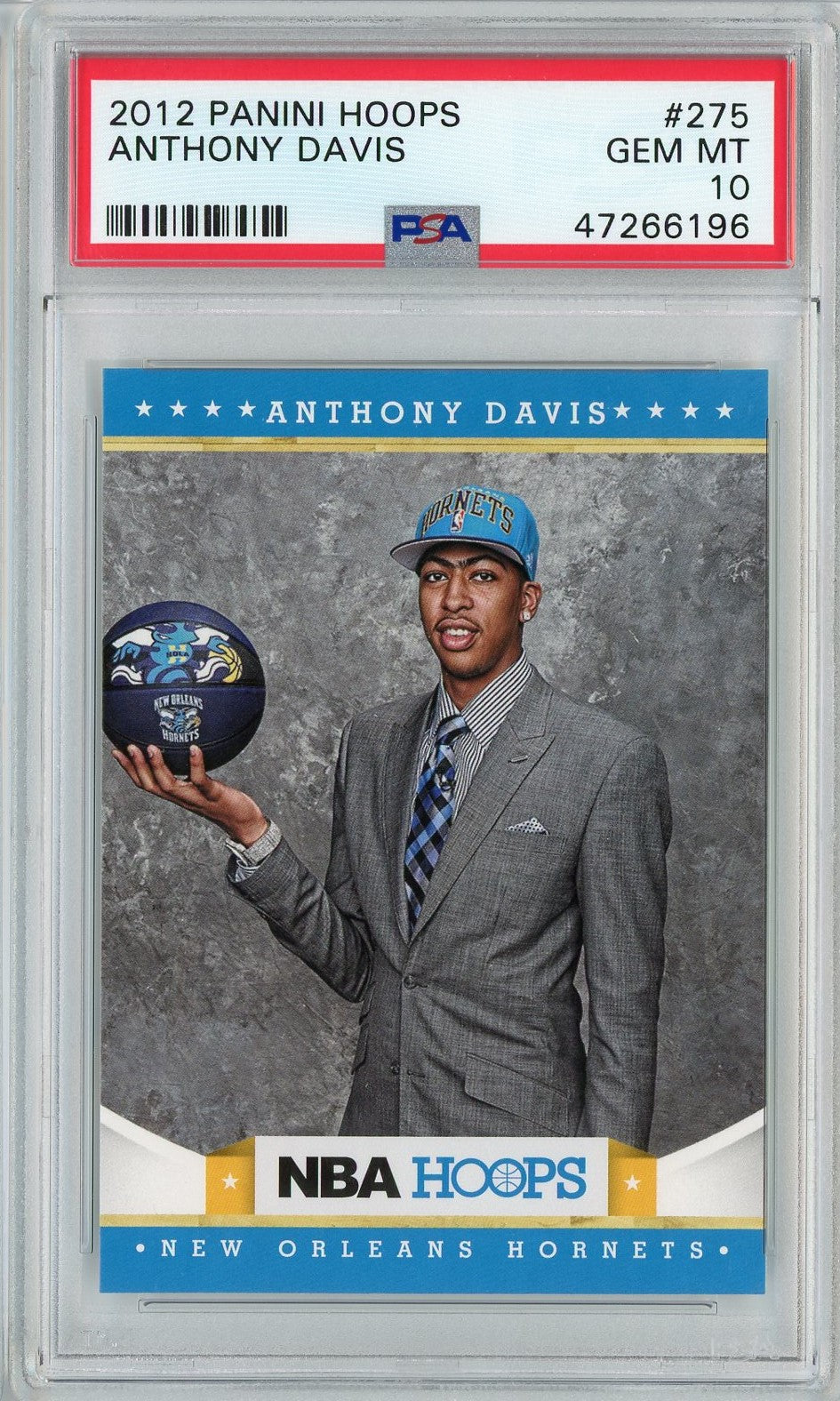 Graded 2012 Panini Hoops Anthony Davis #275 Rookie RC Basketball Card PSA 10 Gem Mint