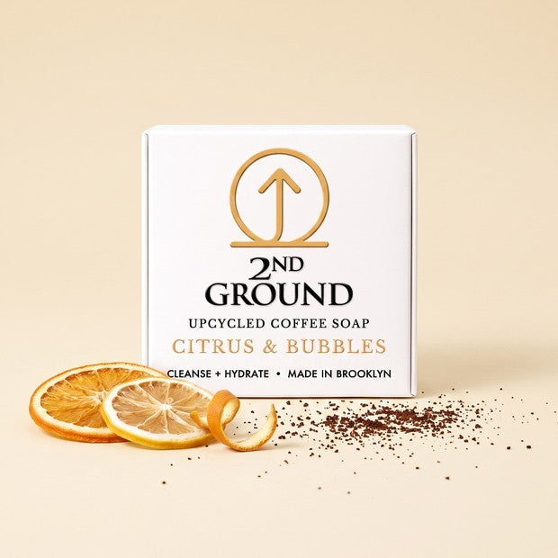 Citrus & Bubbles Coffee Soap — 2-in-1 Exfoliating Bar
