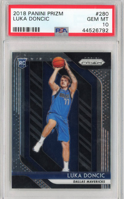 Graded 2018 Panini Prizm Luka Doncic #280 Rookie RC Basketball Card PSA 10 Gem Mint