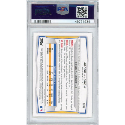 Graded 2014 Bowman Prospects Jacob DeGrom #BP73 Rookie RC Baseball Card PSA 10 Gem Mint