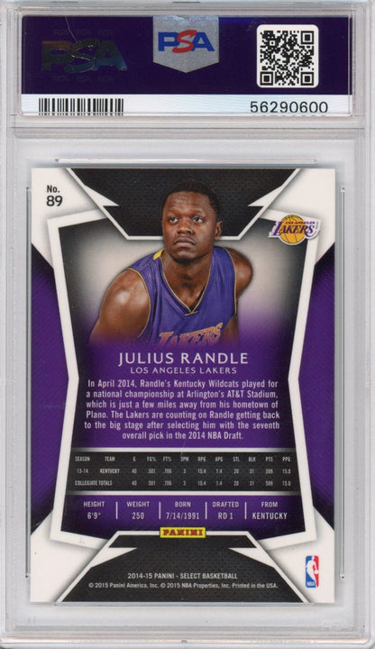 Graded 2014-15 Panini Select Julius Randle #89 Rookie RC Basketball Card PSA 10 Gem Mint