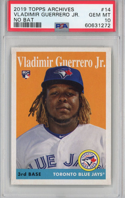 Graded 2019 Topps Archives Vladimir Vlad Guerrero Jr. #14 No Bat Rookie RC Baseball Card PSA 10 Gem Mint